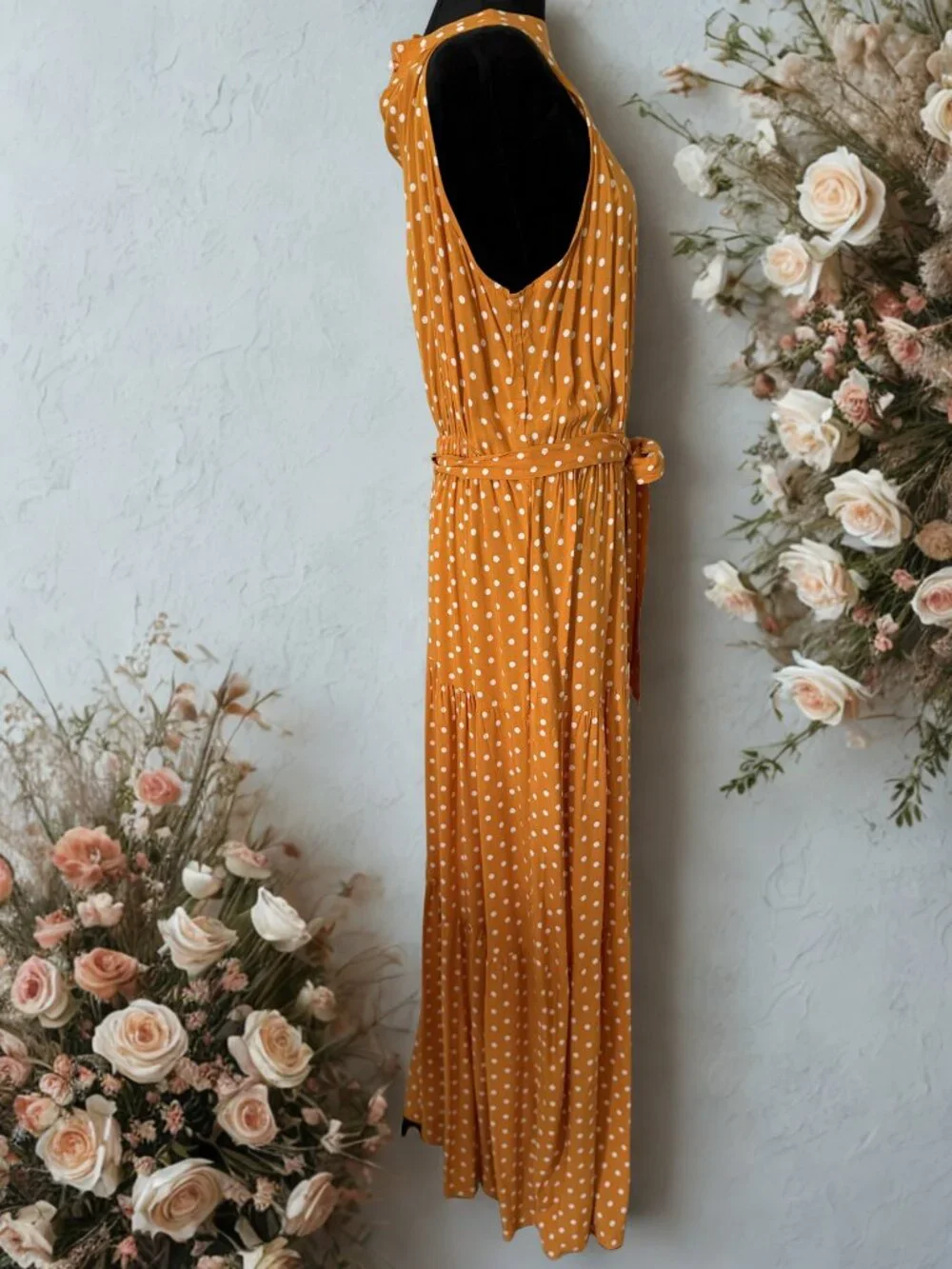 Gold & White Maxi Sundress - Picture 2 of 5